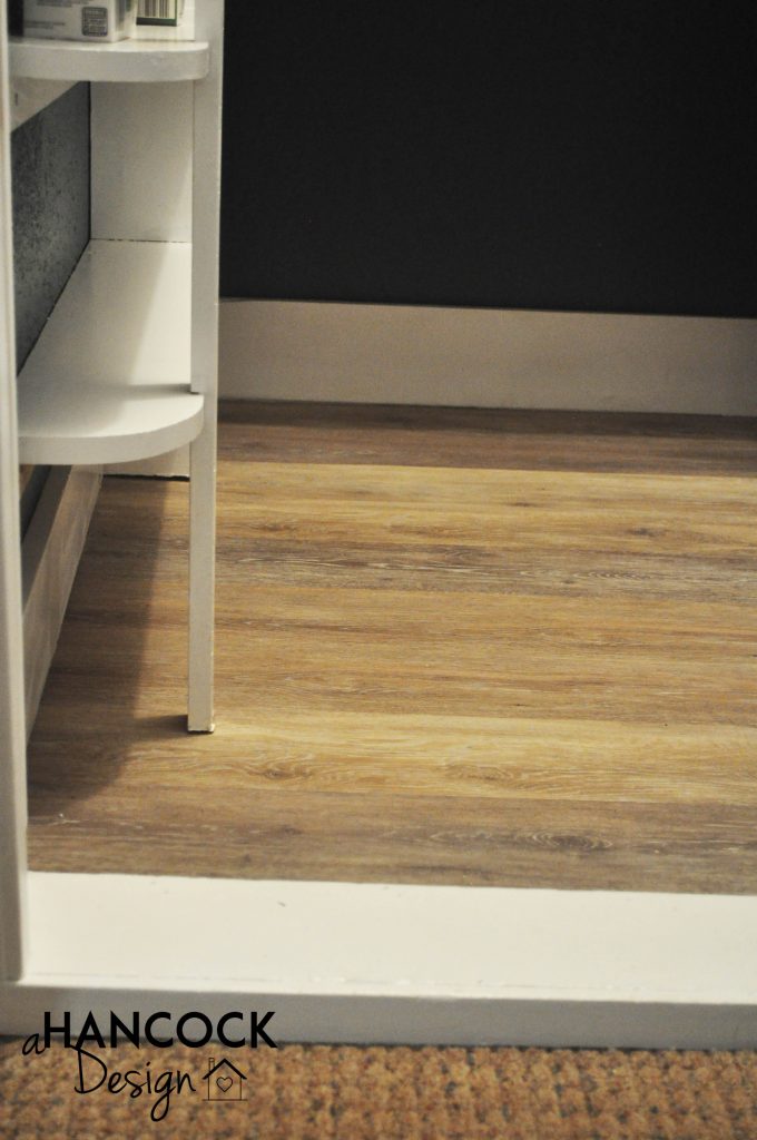 Luxury plank vinyl flooring trim