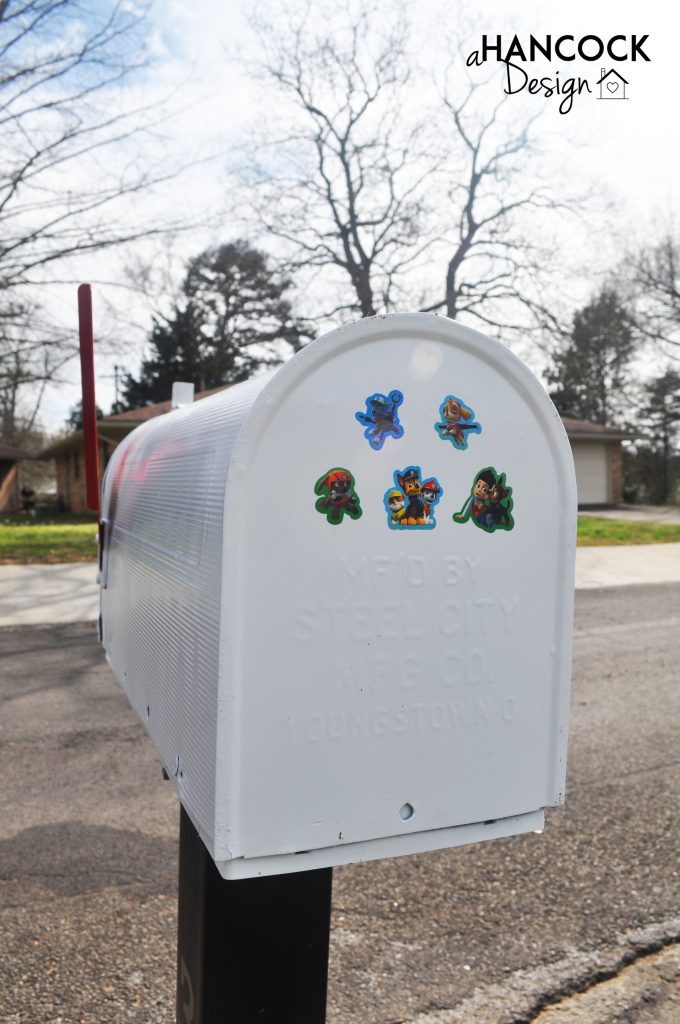 Mailbox Paw Patrol stickers