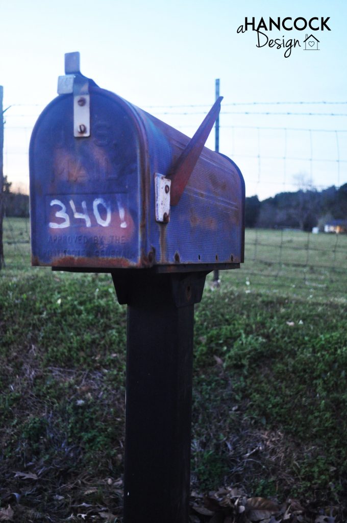 Old rusty mailbox