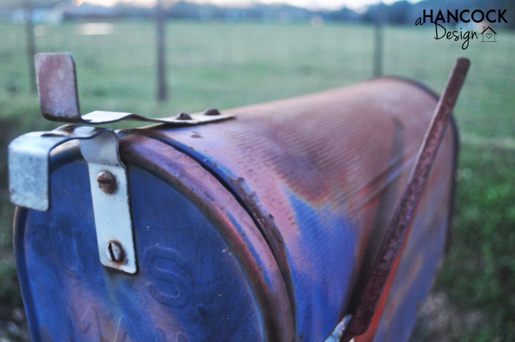 Rusty chipping mailbox