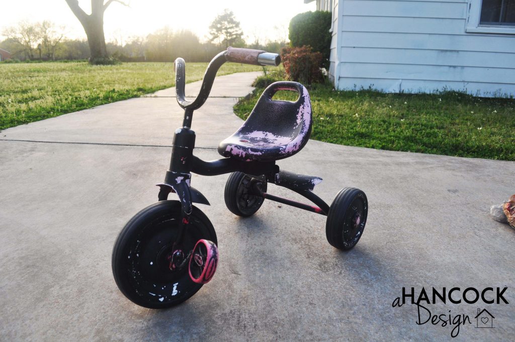 Old tricycle gets repainted