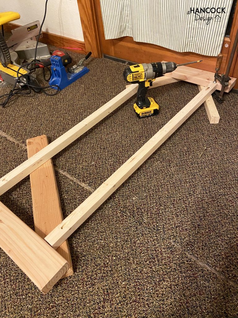 Building coffee table frame