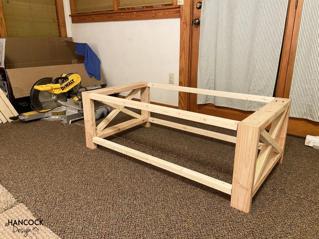 Coffee table X ends built