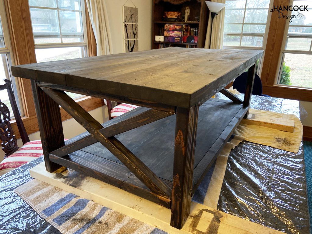 Coffee table stained