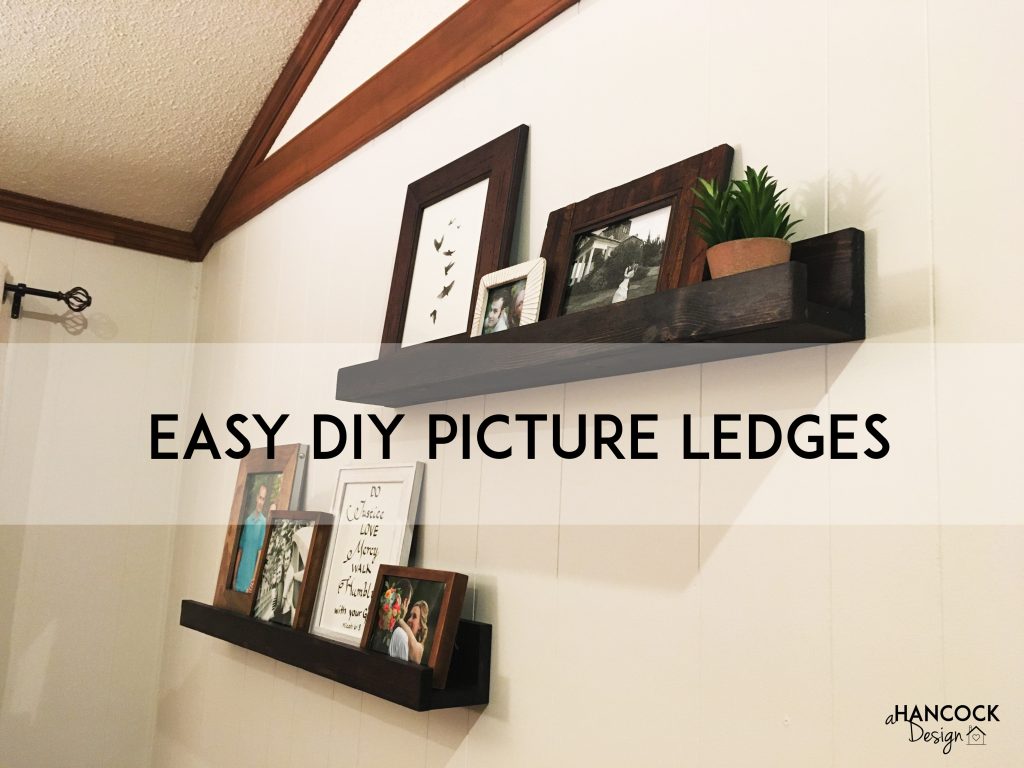 Easy DIY Picture Ledges