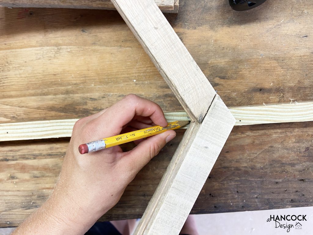 rustic hexagon plant shelf diy