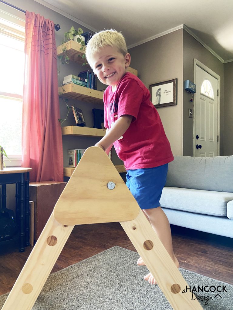 montessori pikler triangle diy